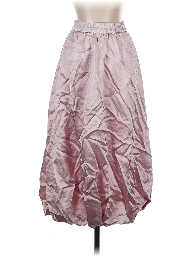 Pre-owned Unbranded Formal Skirt In Silver