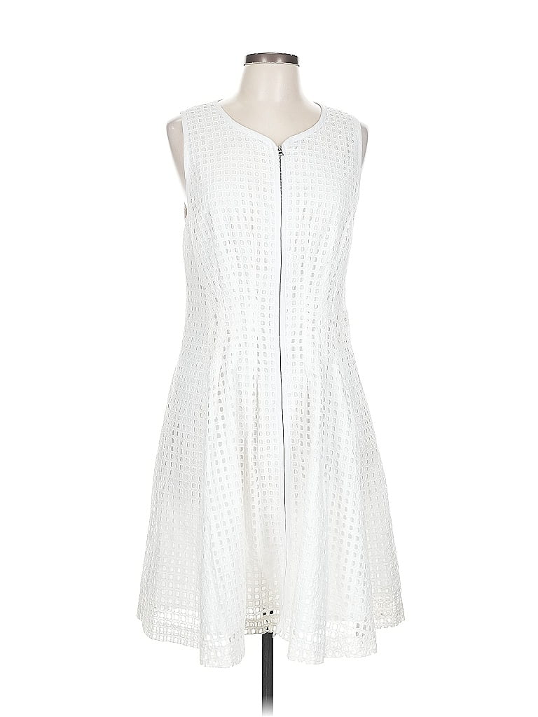 Pre-owned Betsey Johnson Casual Dress In White