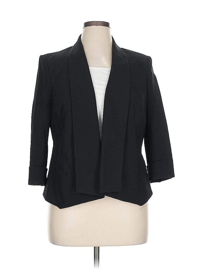 Pre-owned Black Label By Evan Picone Cardigan Sweater In Black