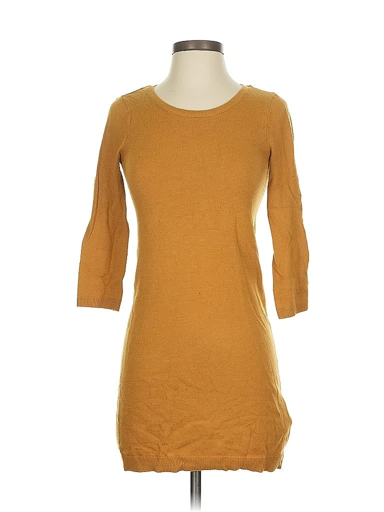 Pre-owned Basics Casual Dress In Brown