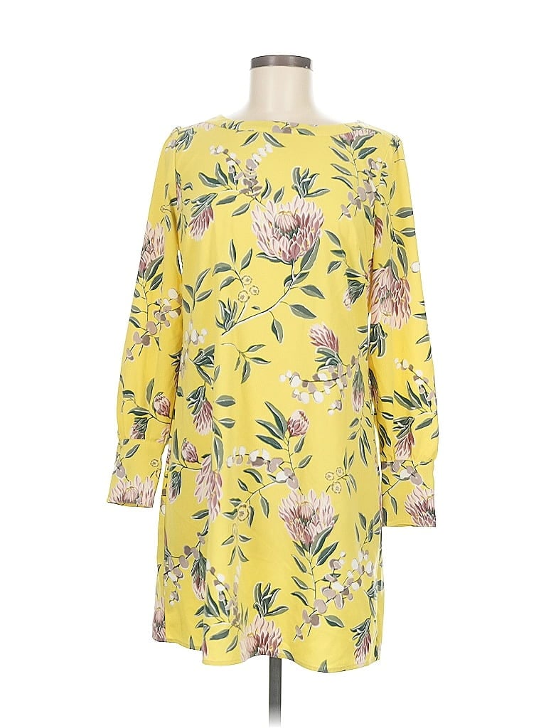 Pre-owned Ann Taylor Loft Casual Dress In Yellow