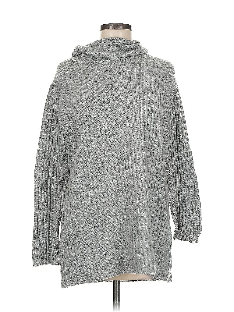 Pre-owned Forever 21 Turtleneck Sweater In Gray