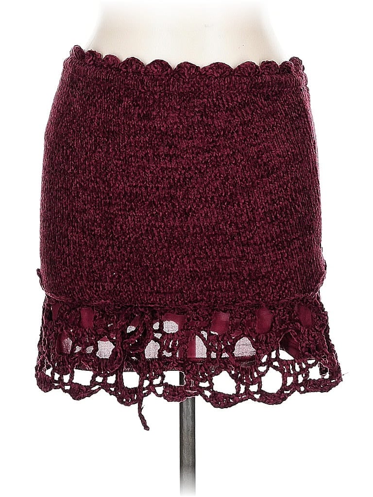 Click to view more detailed imagery on our partner's website Pre-owned Cami Casual Skirt In Burgundy