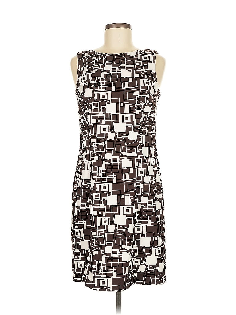 Pre-owned Dressbarn Casual Dress In Brown