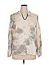 Juicy Couture 100% Polyester Metallic Silver Long Sleeve Blouse Size XL - photo 1