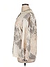 Juicy Couture 100% Polyester Metallic Silver Long Sleeve Blouse Size XL - photo 5