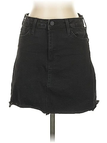 Just Black Denim Skirt (view 1)