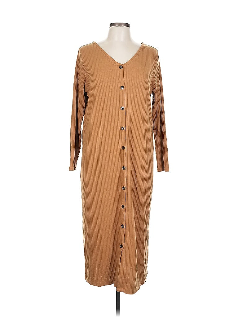 Pre-owned Old Navy Casual Dress In Brown