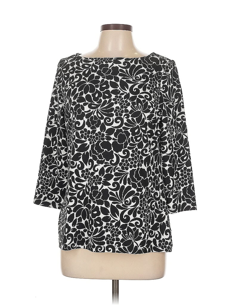 Click to view more detailed imagery on our partner's website Pre-owned Charter Club 3/4 Sleeve Blouse In Black