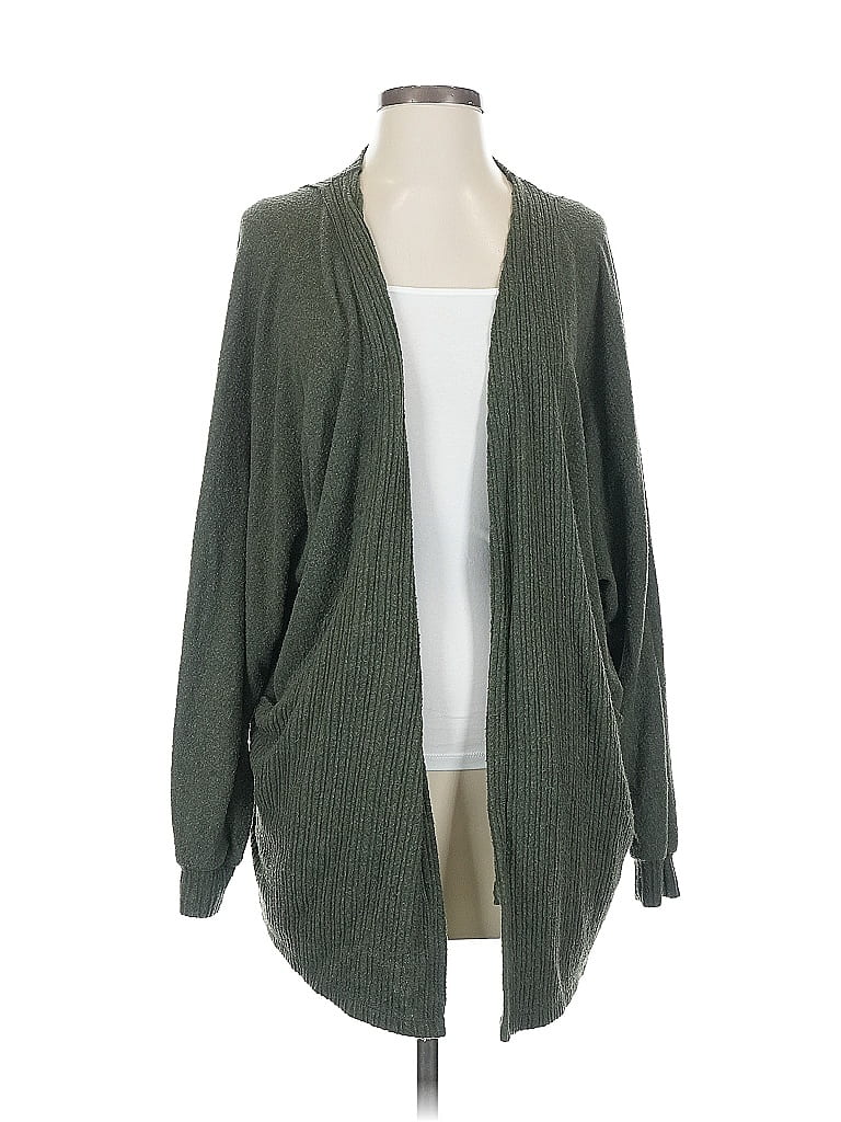 Pre-owned H By Bordeaux Cardigan Sweater In Green