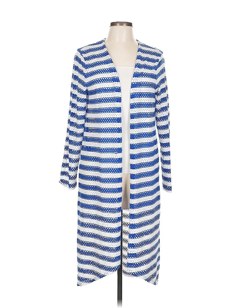 Pre-owned Chico's Cardigan Sweater In Blue