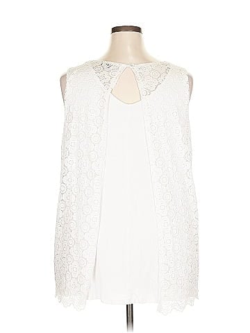 Roz & Ali Sleeveless Blouse (view 2)
