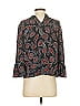 Cooper & Ella 100% Polyester Black 3/4 Sleeve Blouse Size S - photo 2