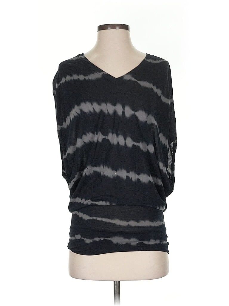 Pre-owned Unbranded 3/4 Sleeve T-shirt In Gray