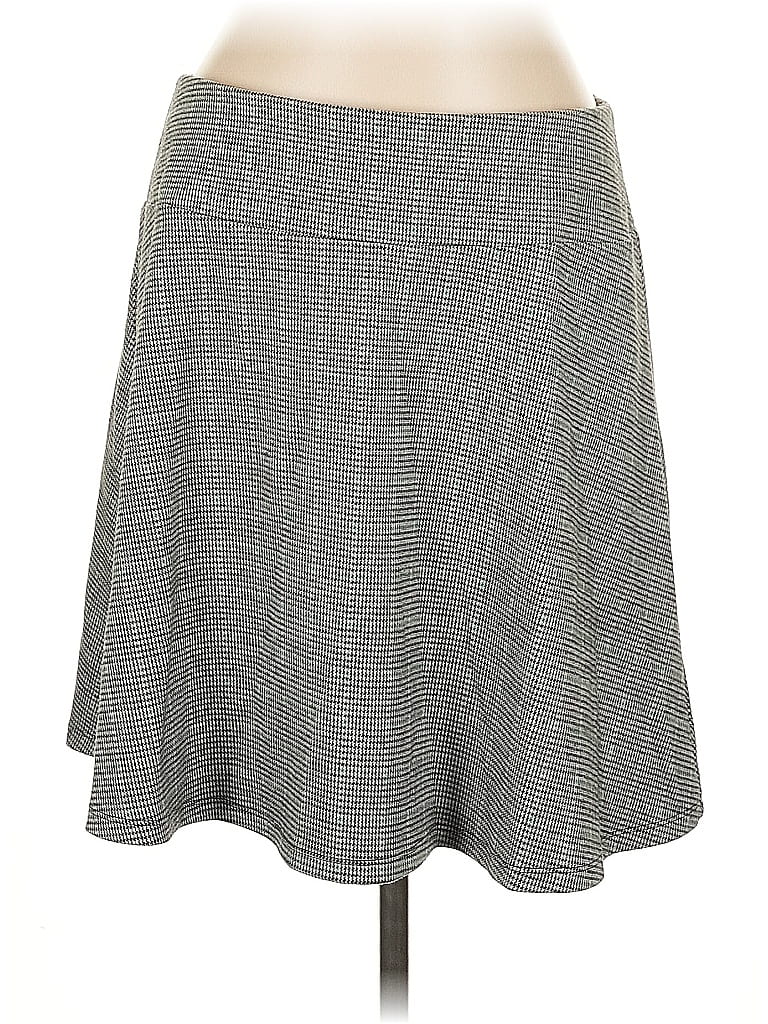Pre-owned Ann Taylor Loft Casual Skirt In Gray