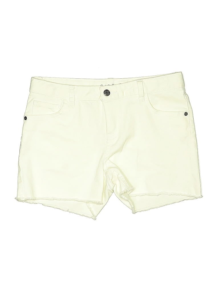 Pre-owned Cat & Jack Kids' Khaki Shorts In White