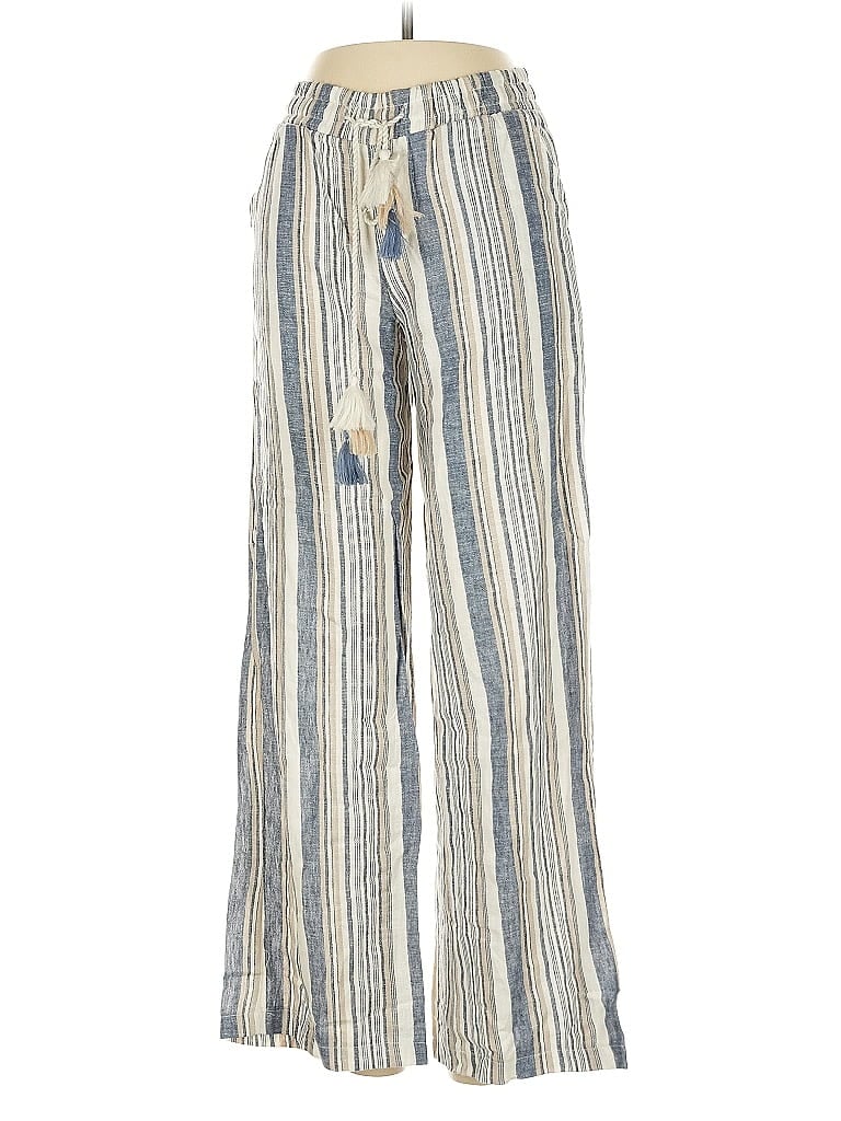 Click to view more detailed imagery on our partner's website Pre-owned Harmony + Havoc Linen Pants In Blue