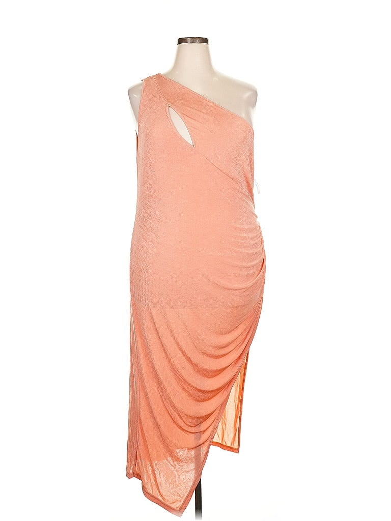Pre-owned Shein Curve Cocktail Dress In Orange