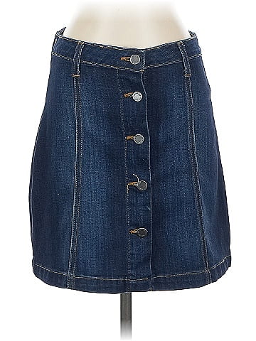 Just Black Denim Skirt (view 1)