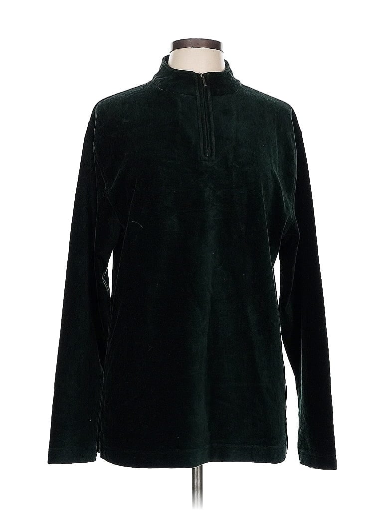 Pre-owned Saks Fifth Avenue Turtleneck Sweater In Green