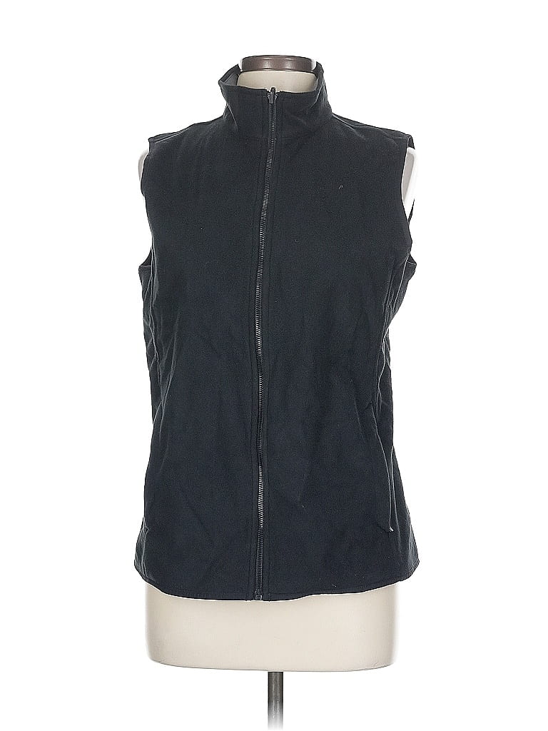 Pre-owned Lands' End Vest In Black