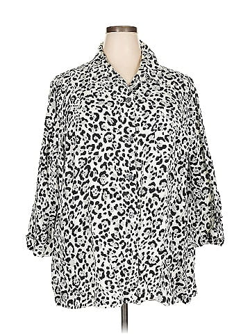 Jones New York Sport 3/4 Sleeve Button-Down Shirt (view 1)