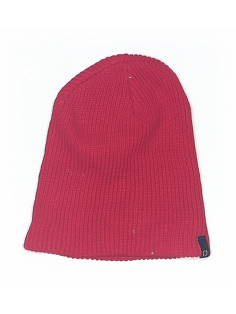 Pre-owned Brixton Beanie Hat In Red