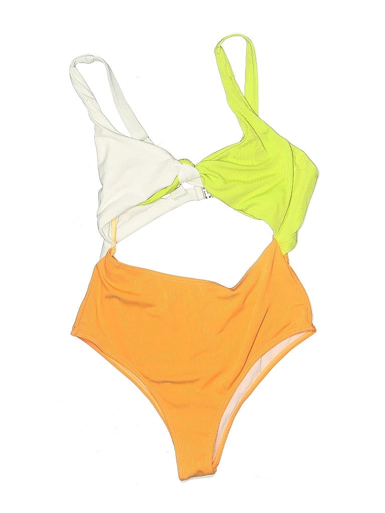 Pre-owned Unbranded One Piece Swimsuit In Orange