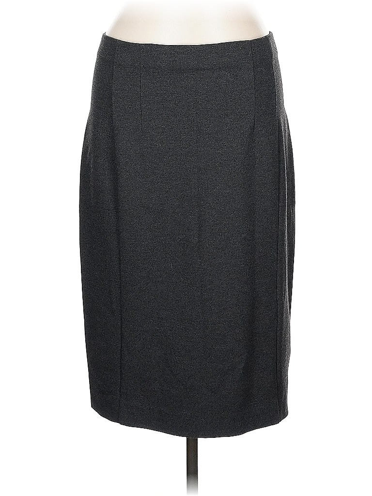 Pre-owned Ann Taylor Formal Skirt In Gray