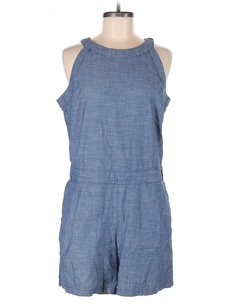 Pre-owned Hope & Henry Romper In Blue