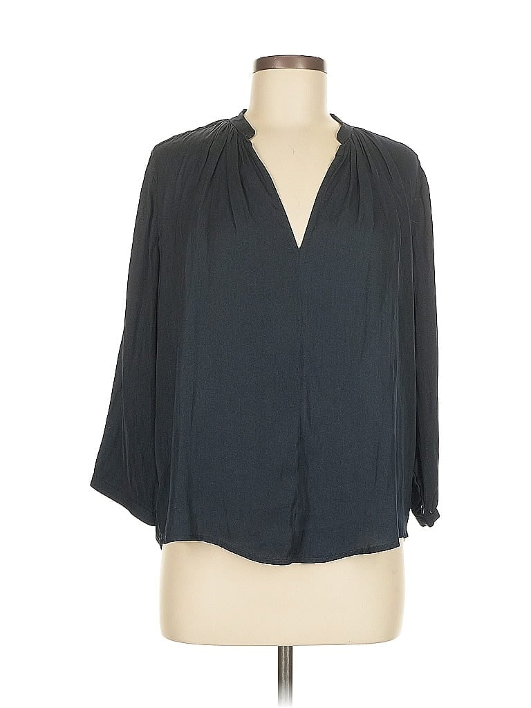 Pre-owned Pookie & Sebastian 3/4 Sleeve Blouse In Gray