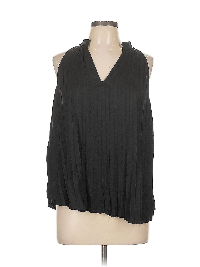 Pre-owned Express Sleeveless Blouse In Black