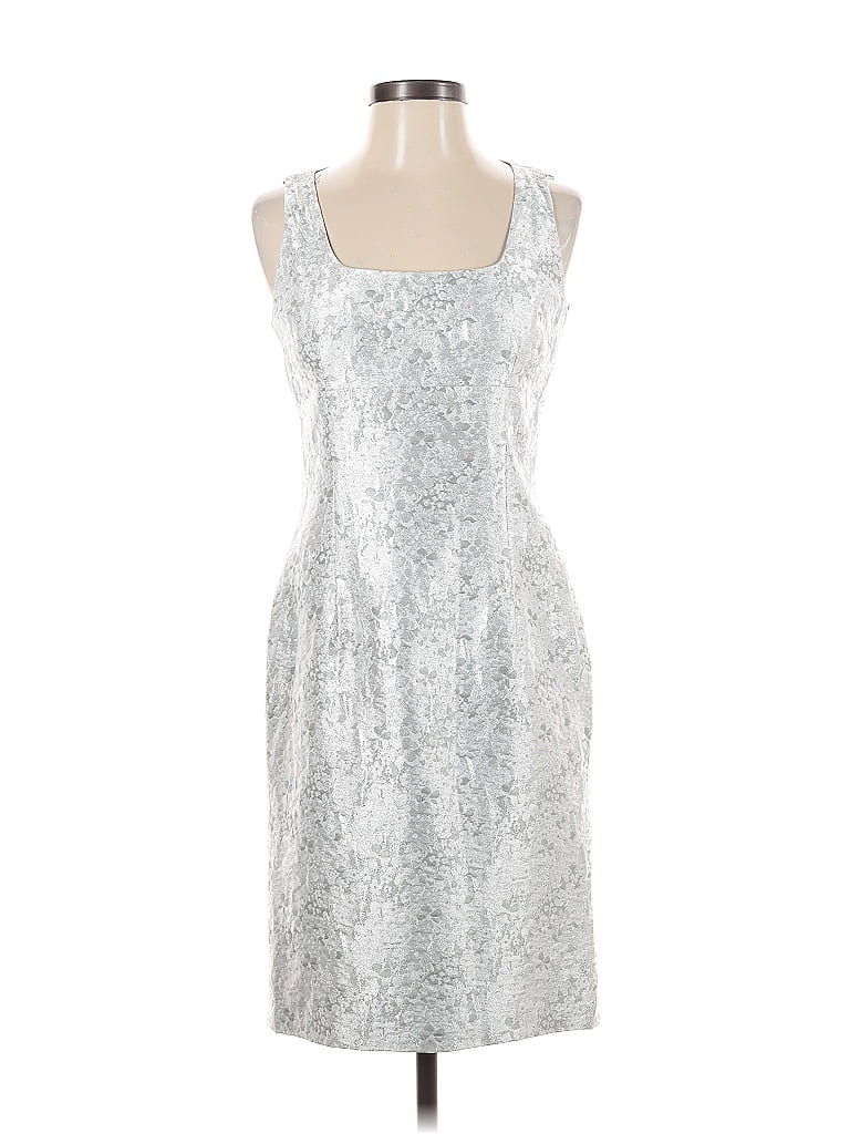 Pre-owned Michael Kors Collection Cocktail Dress In Gray