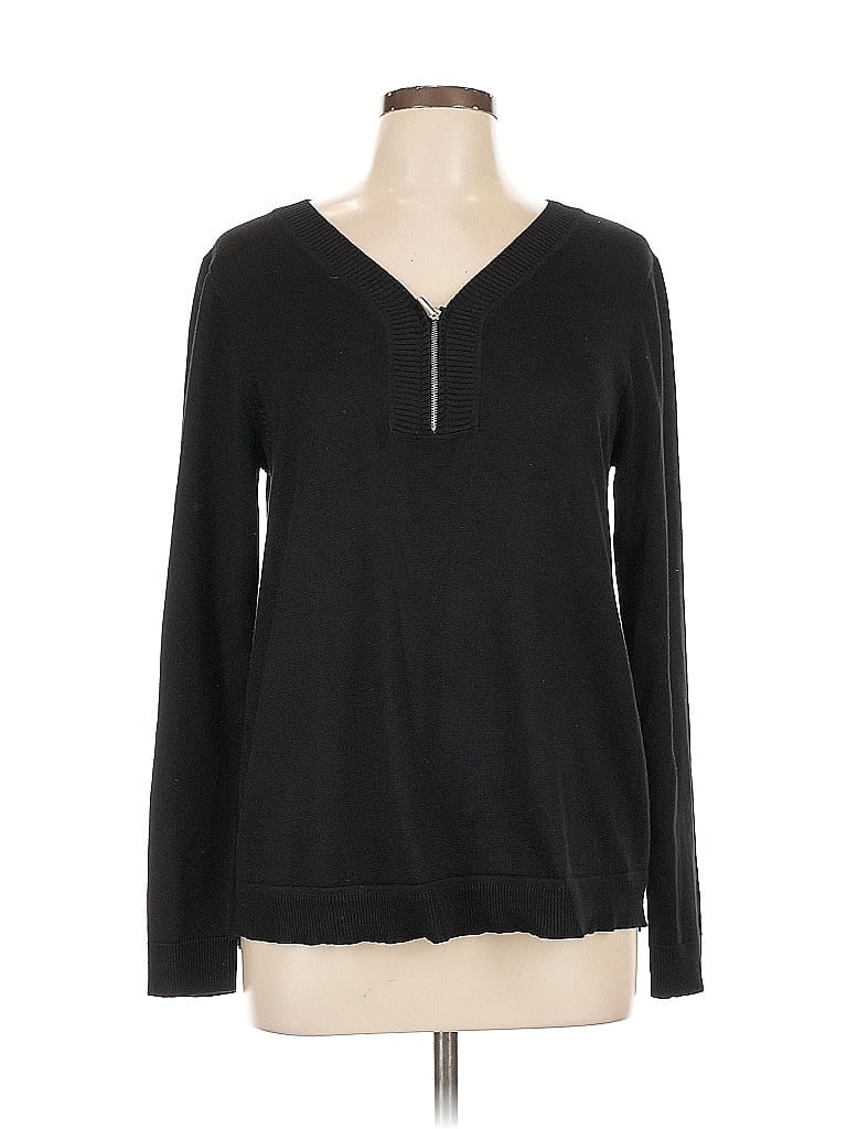 CABLE & GAUGE Pre-owned Pullover Sweater In Black