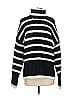 LINE Stripes Black Turtleneck Sweater Size S - photo 1
