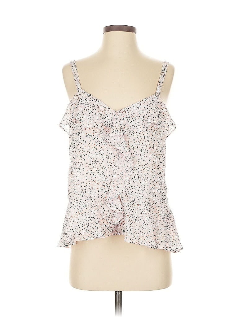 Pre-owned Parker Sleeveless Blouse In White