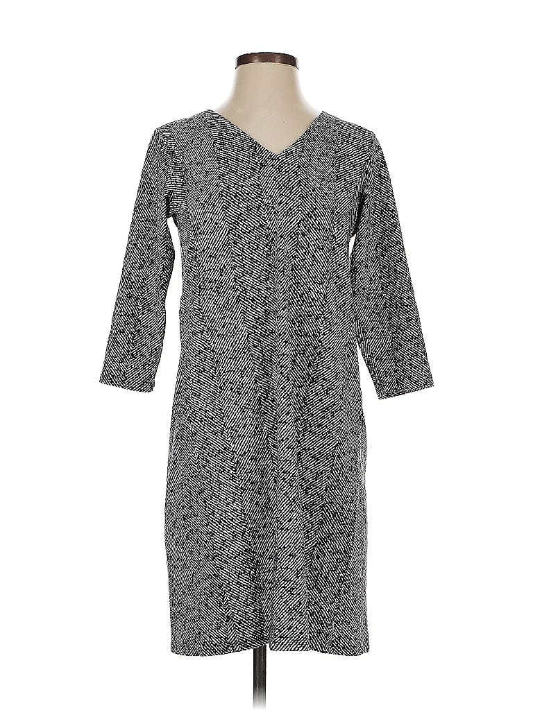 Pre-owned Jjill Casual Dress In Black