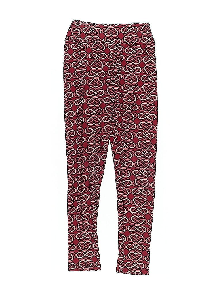 Pre-owned Lularoe Kids' Casual Pants In Red