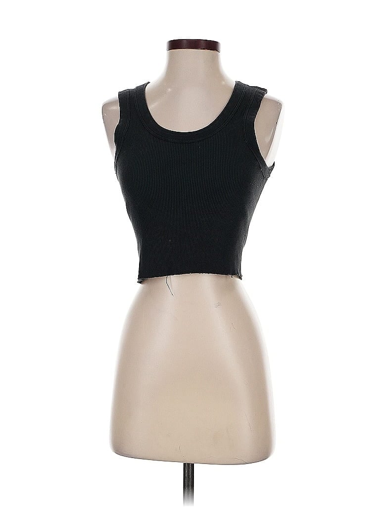 Pre-owned Brandy Melville Tank Top Black Strapless Neckline Tops