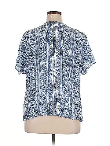 Nic + Zoe Short Sleeve Silk Top (view 2)
