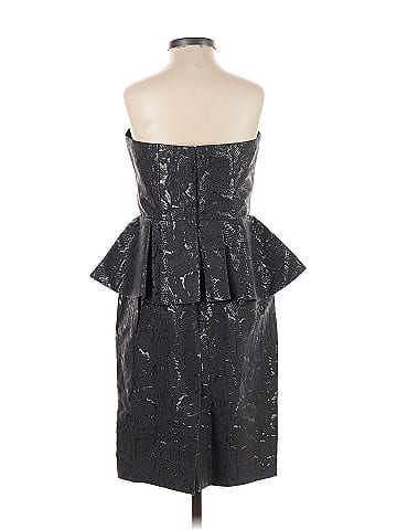 Stella McCartney Metallic Jacquard Peplum Dress  (view 2)