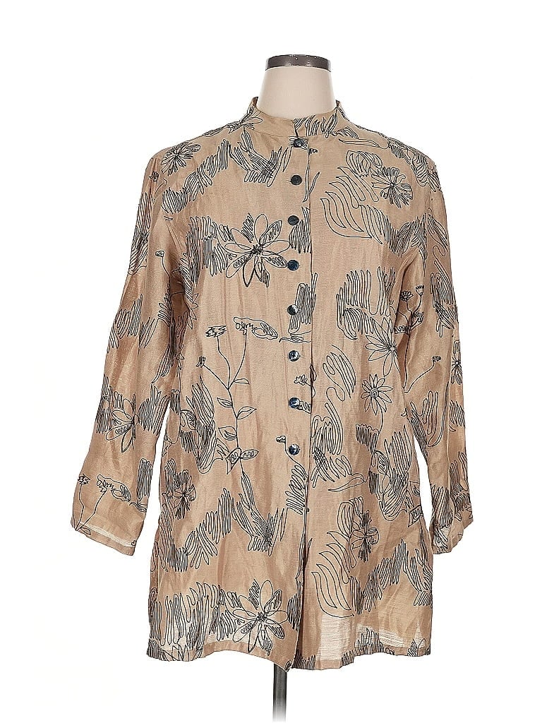 Pre-owned Chico's Raincoat In Brown