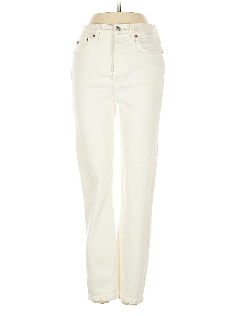 Pre-owned Re/done Casual Pants In White