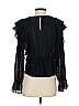Zara 100% Polyester Black Long Sleeve Blouse Size S - photo 2