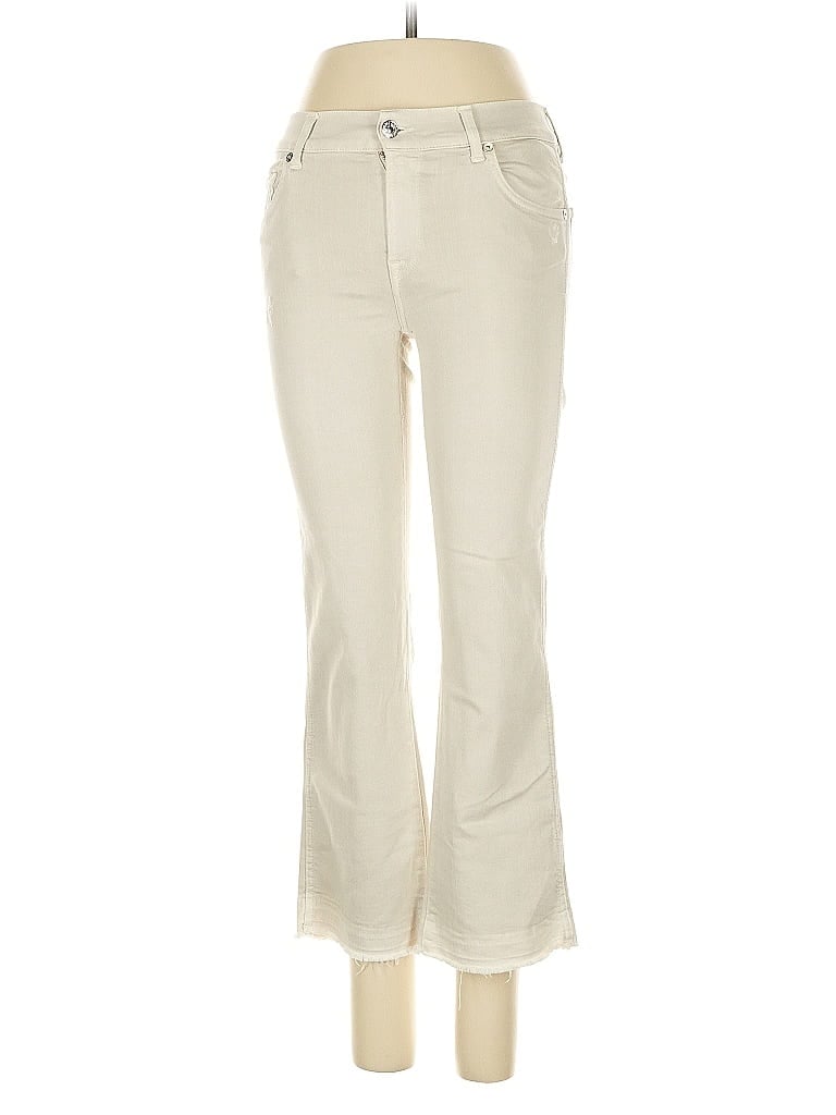 Pre-owned 7 For All Mankind Jeans In White