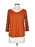 Papermoon Orange 3/4 Sleeve Top Size L - photo 1