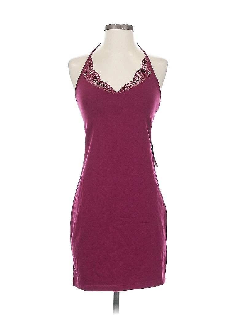 Pre-owned Express Cocktail Dress In Burgundy