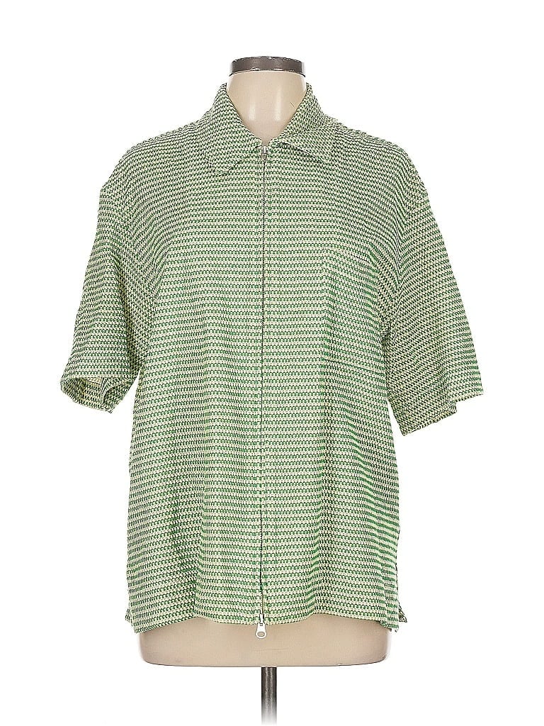 Pre-owned Song For The Mute Fleece Jacket In Green