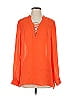 Marciano 100% Polyester Orange Long Sleeve Blouse Size S - photo 1