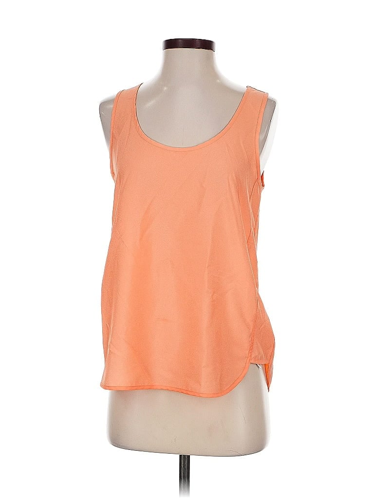Pre-owned Banana Republic Factory Store Sleeveless Top Orange Scoop Neck Tops